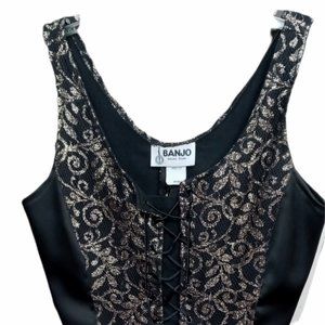 Gold Thread Banjo Western Top